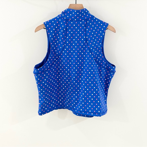 NWT Lilly Pulitzer Luxletic Callie Half Zip UPF 50+ Top Blue Size XXL - Picture 10 of 10